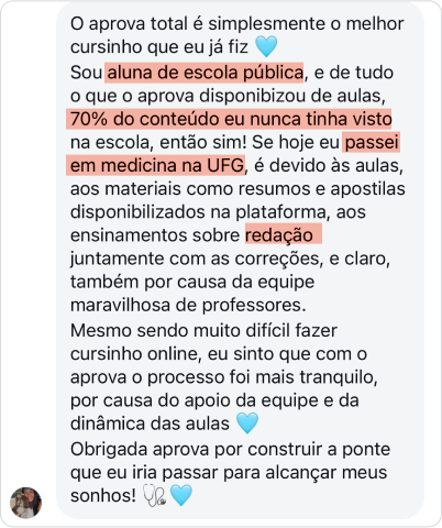 Depoimento medicina