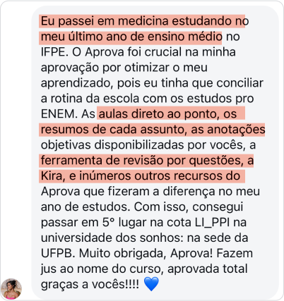 Depoimento medicina