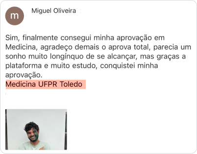 Depoimento medicina