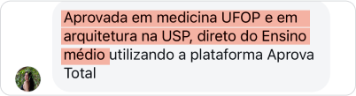 Depoimento medicina