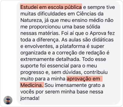 Depoimento medicina