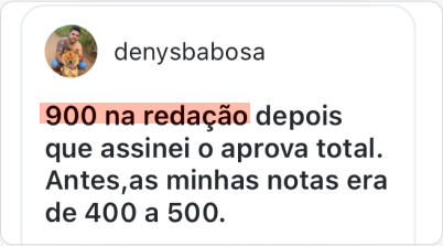 Depoimento de redação