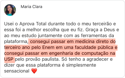 Depoimento medicina