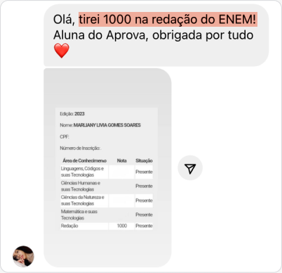 Depoimento de redação