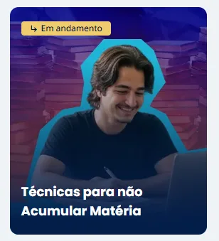 Minicurso: Técnicas para não Acumular Matéria